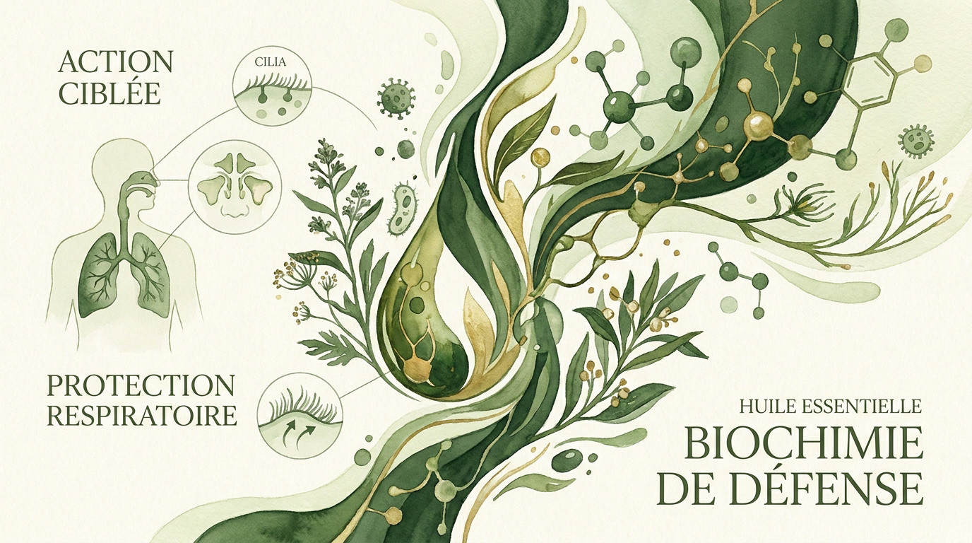 Molécules d'huile essentielle de niaouli agissant sur les voies respiratoires